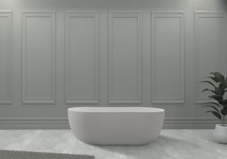 Ванна из искусственного камня ABBER Stein AS9604 170x80см белый матовый